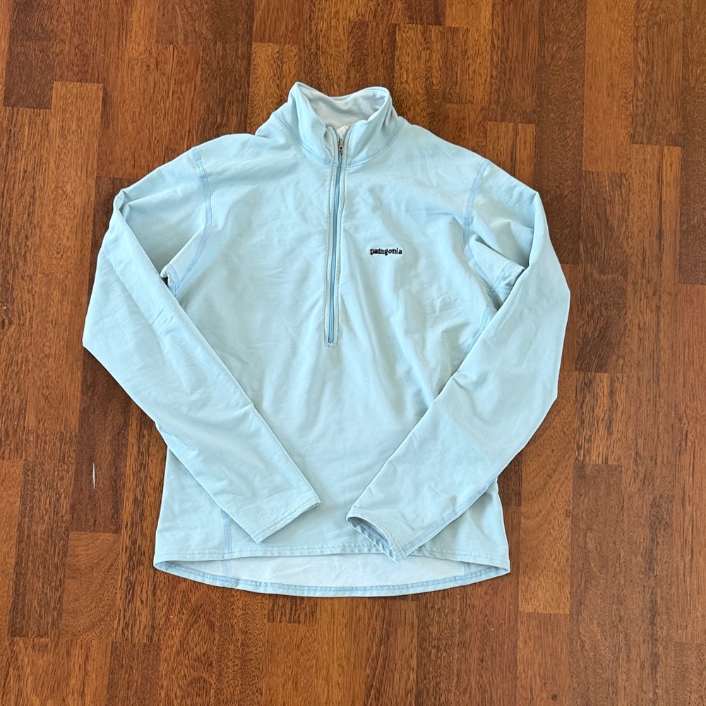Patagonia Pale Blue Half-Zip Pullover L